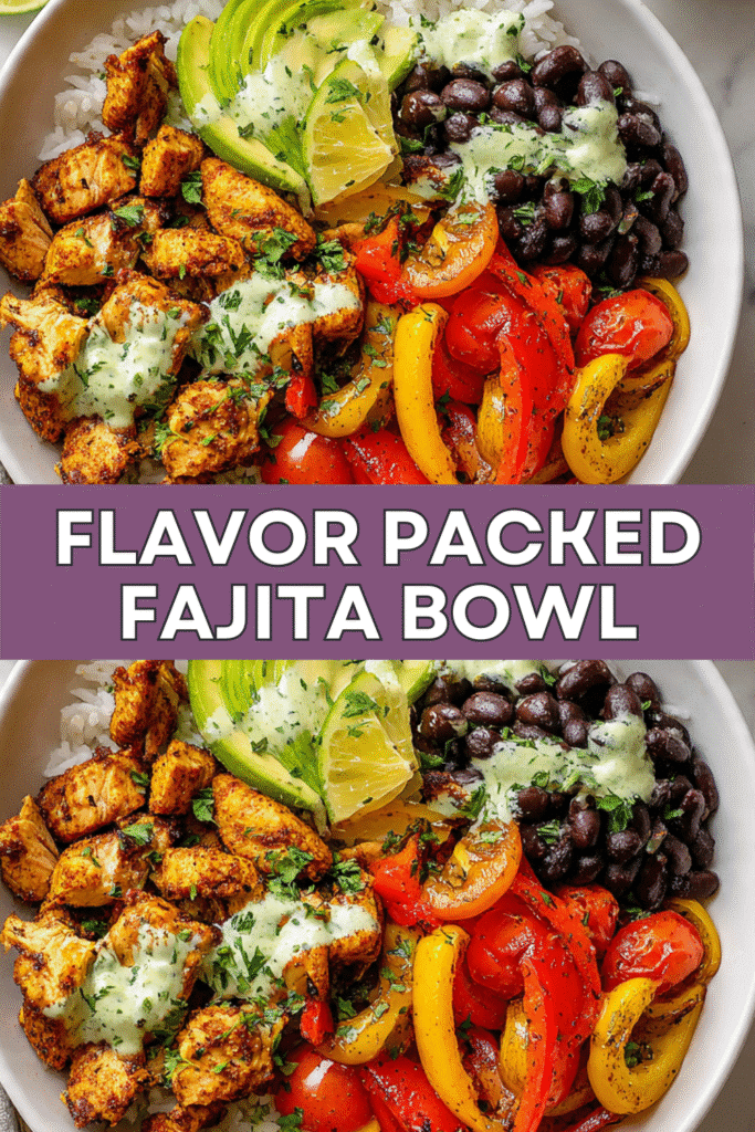 Chicken Fajita Rice Bowl
