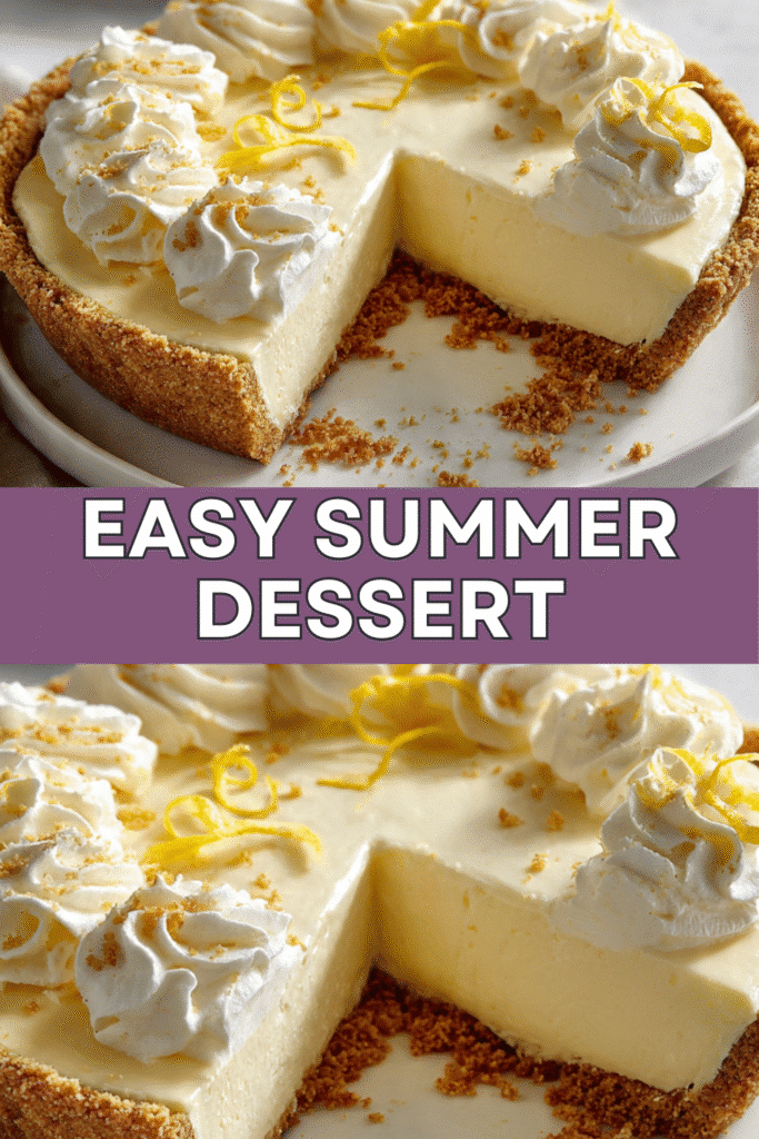 No Bake Lemon Icebox Pie