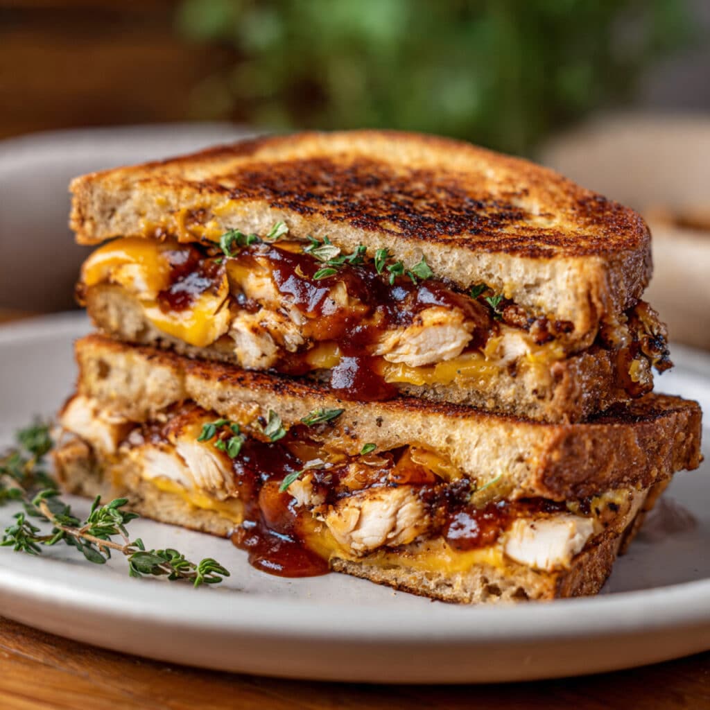 BBQ Chicken Grilled Cheese