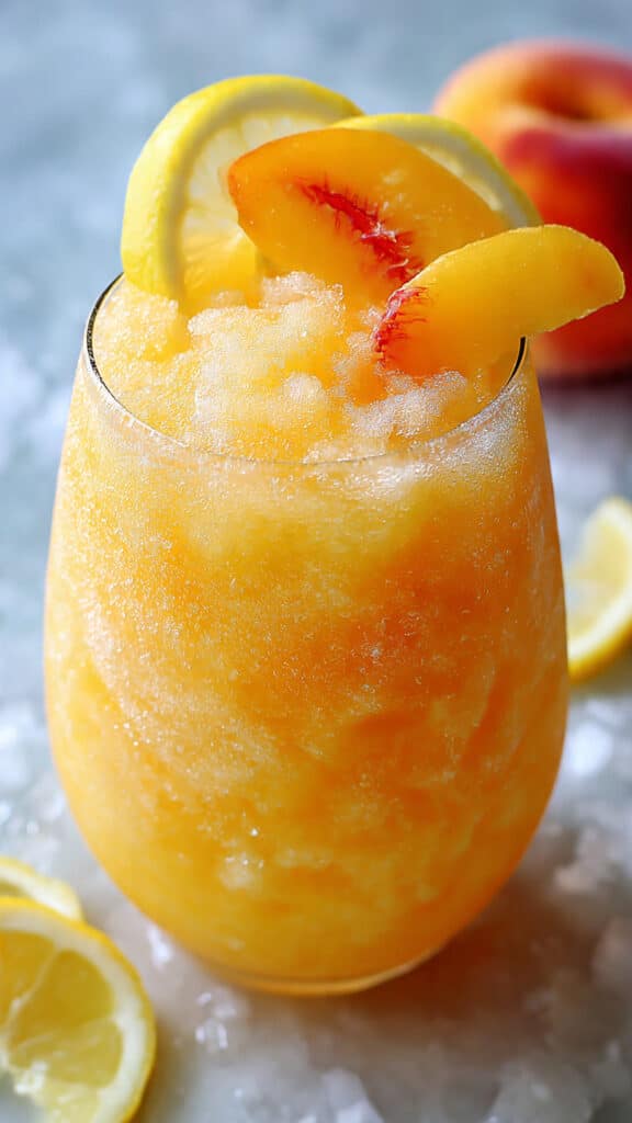 Frozen Peach Lemonade