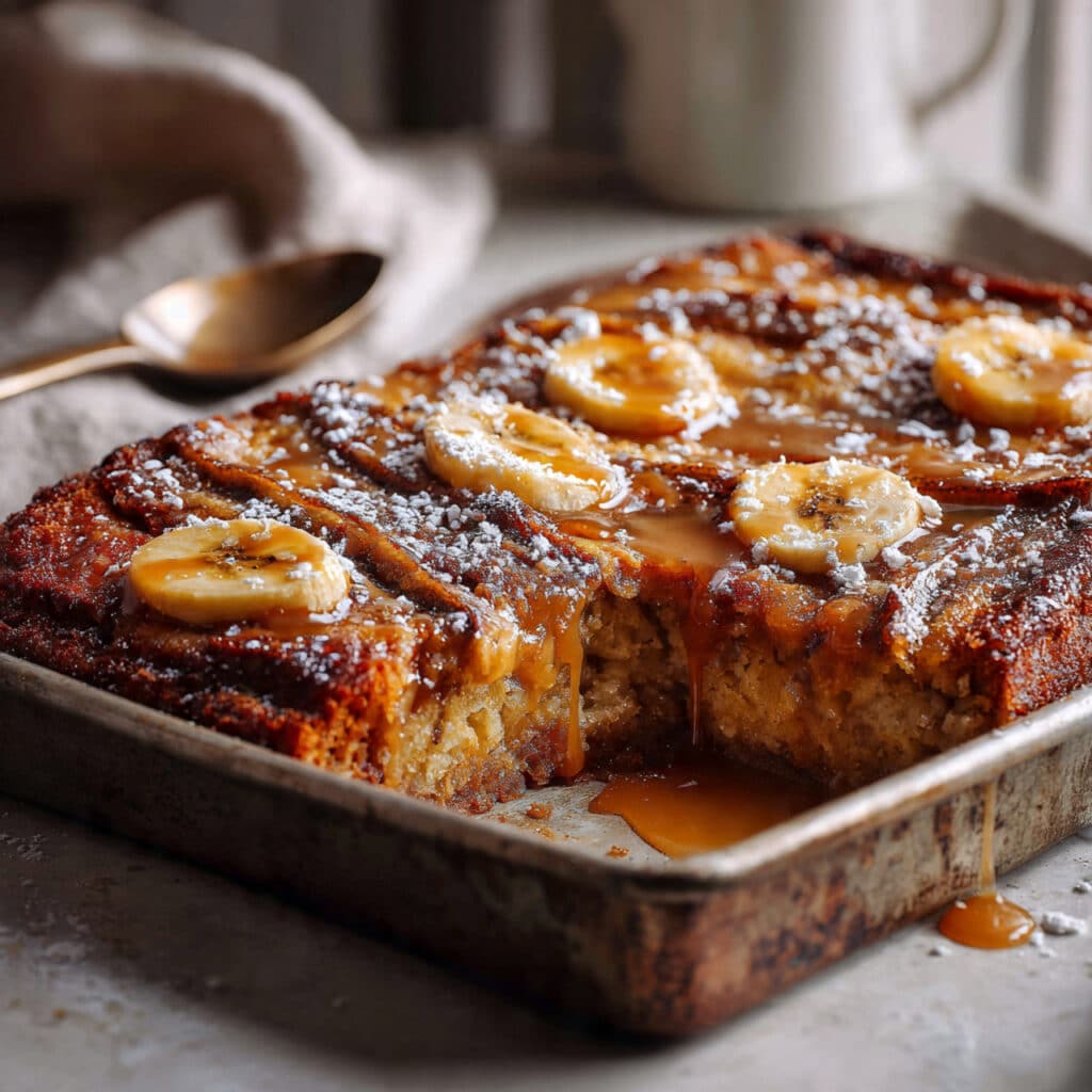 Banana Bread Pudding Cake