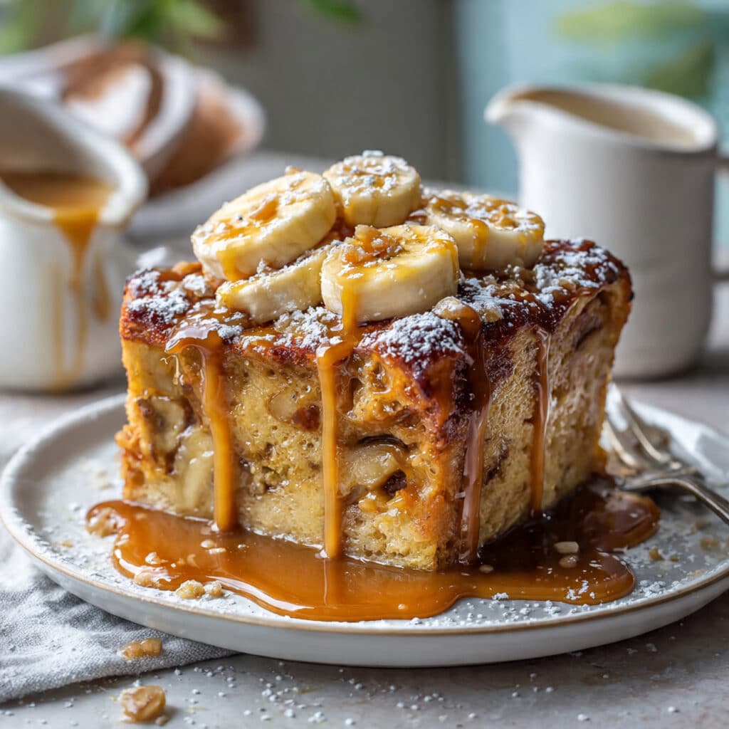 Banana Bread Pudding Cake