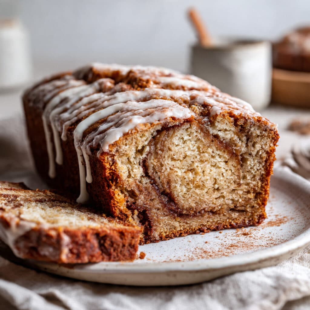 Cinnamon Roll Banana Bread