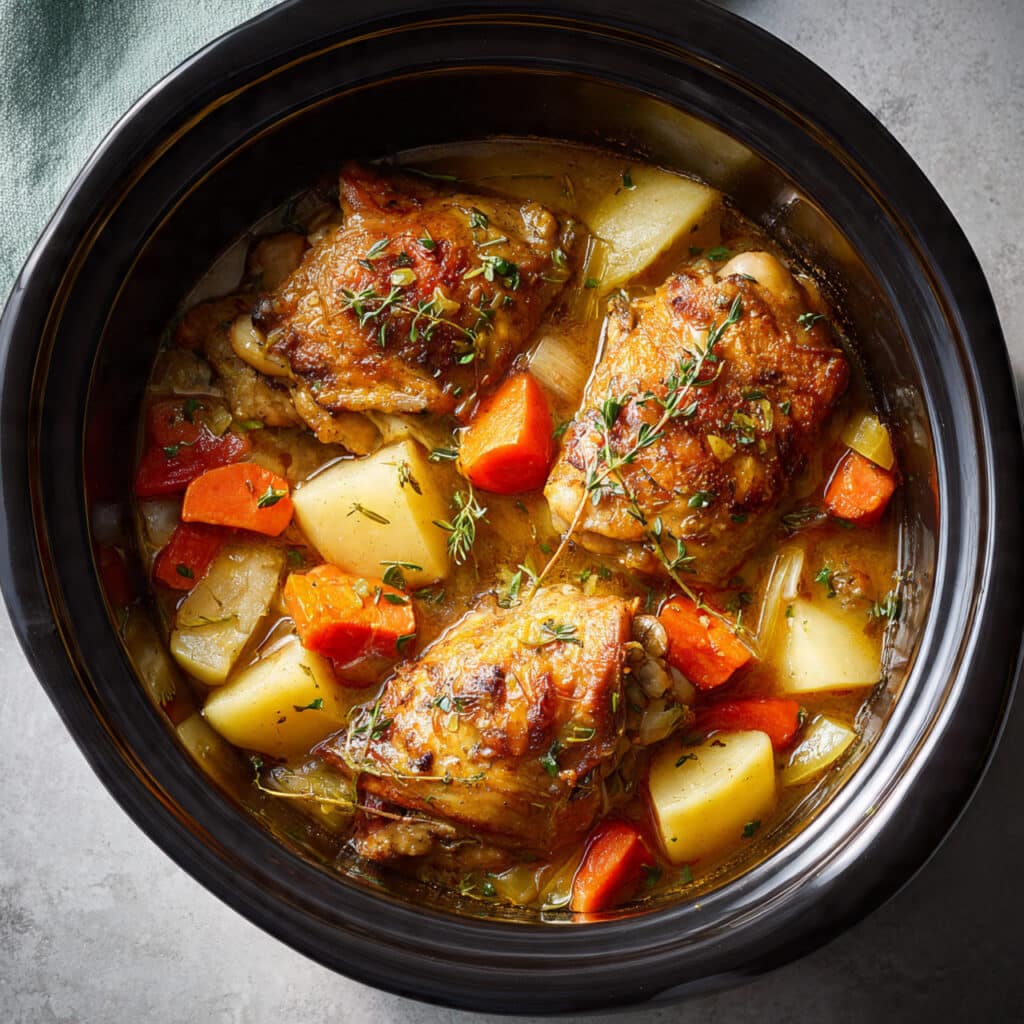 Crockpot Chicken Thigh Pot Roast