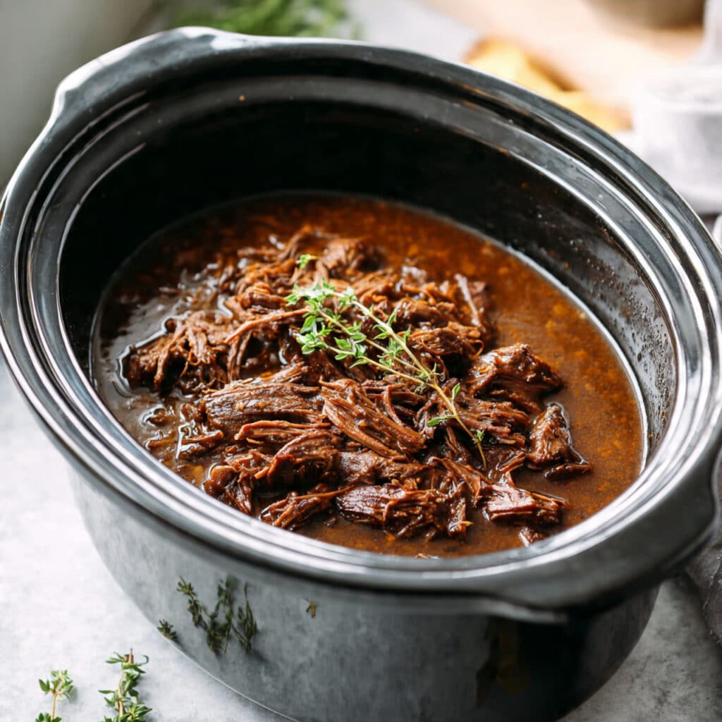 Slow Cooker Beef Manhattan