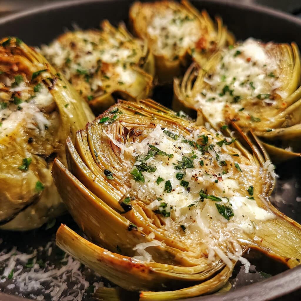 Air Fryer Artichoke Hearts with Garlic Aioli