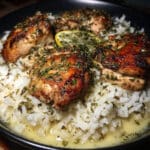 Slow Cooker Lemon Herb Chicken and Rice