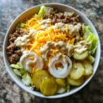 Keto Big Mac Salad Bowl