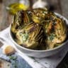 Roasted Artichokes with Garlic Butter