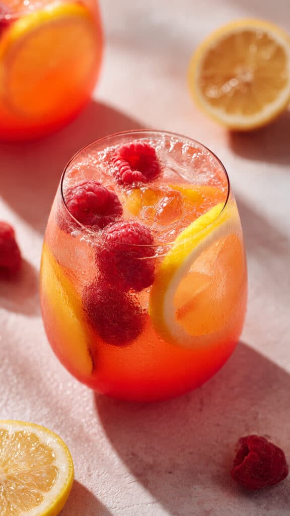 Raspberry Peach Lemonade