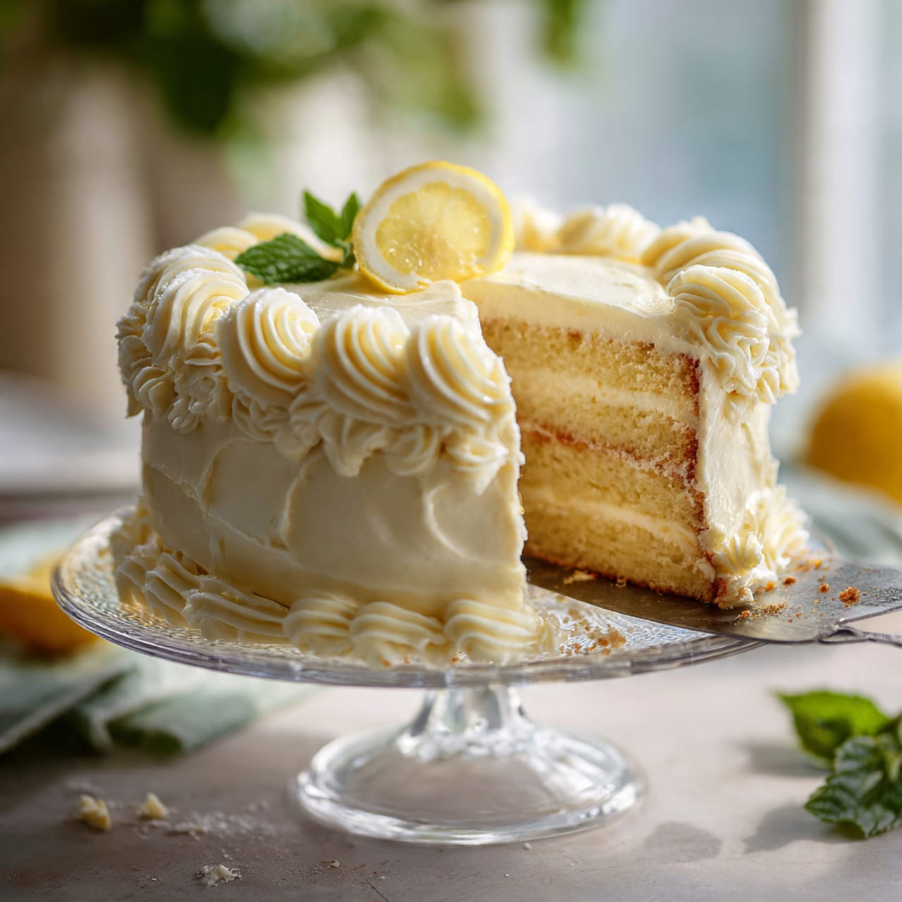 Lemon Cheesecake Cake