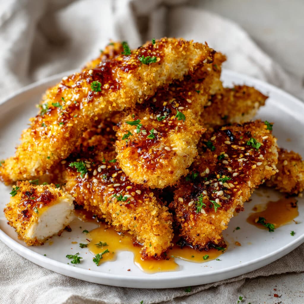 Air Fryer Honey Butter Garlic Chicken Tenders