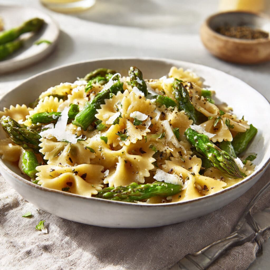 Asparagus Bow Tie Pasta