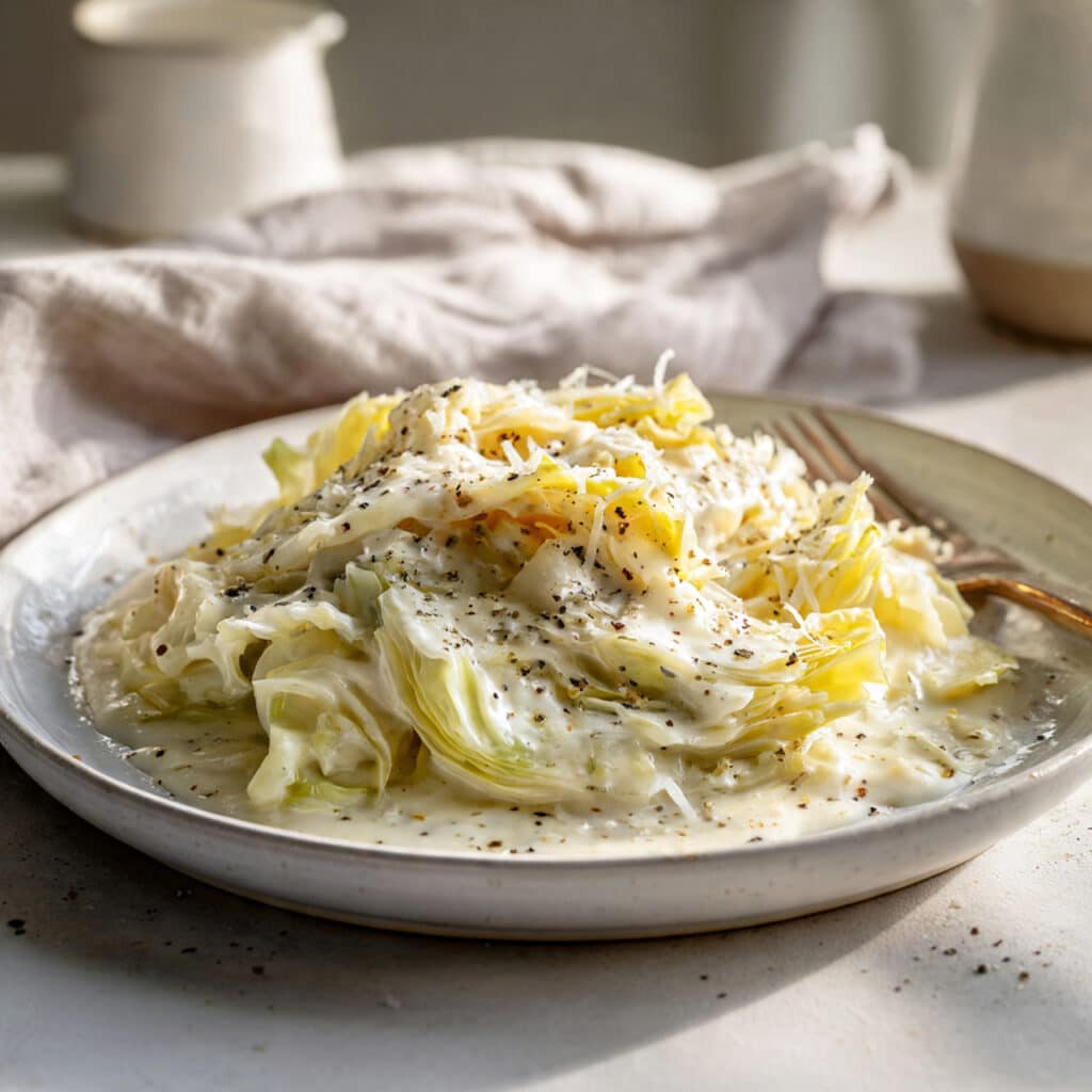 Cabbage Alfredo