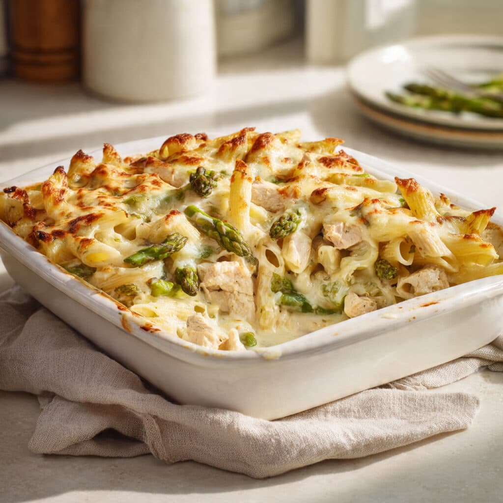 Chicken and Asparagus Pasta Bake