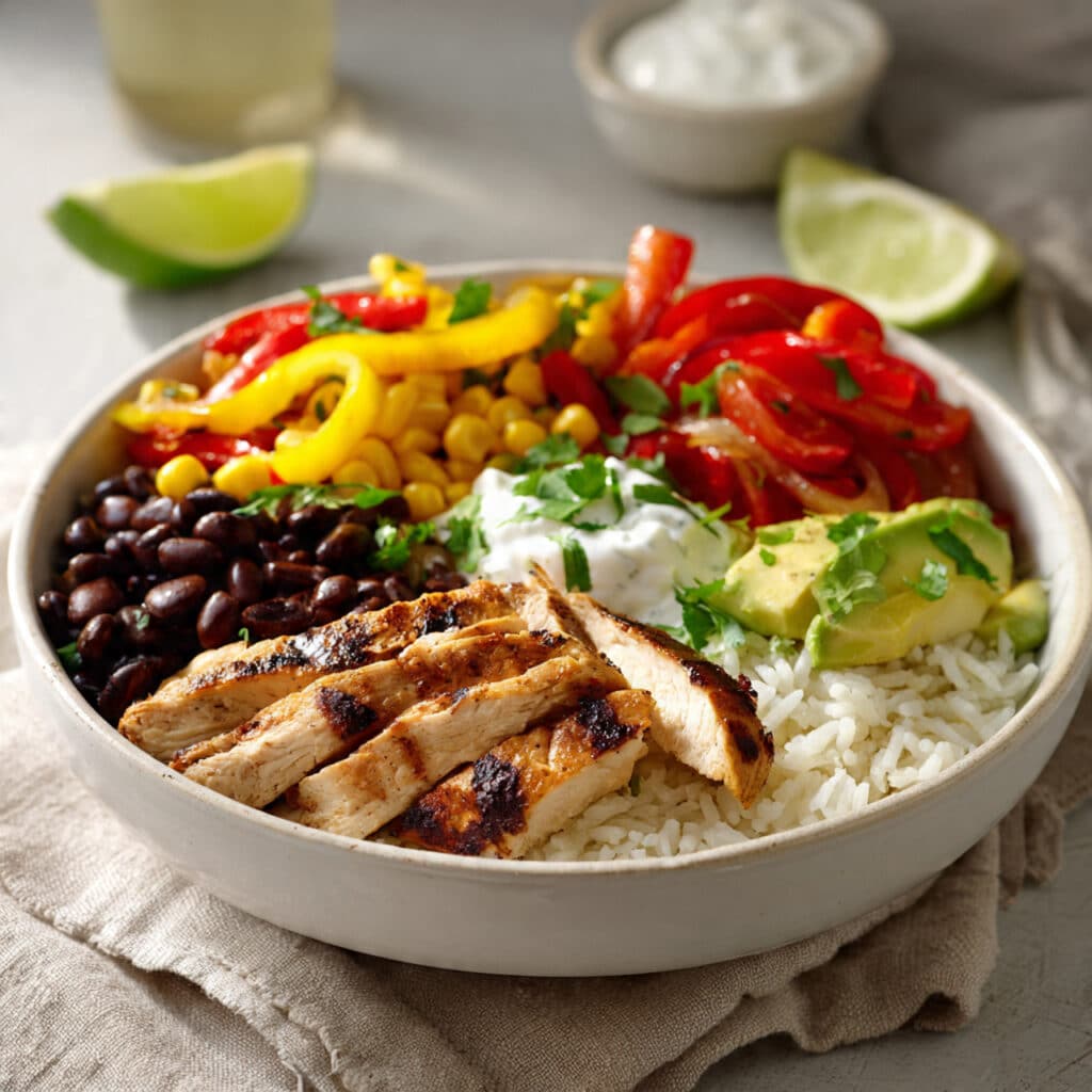 Chicken Fajita Burrito Bowl