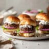 Flavorful Ground Lamb Sliders with Feta Sauce