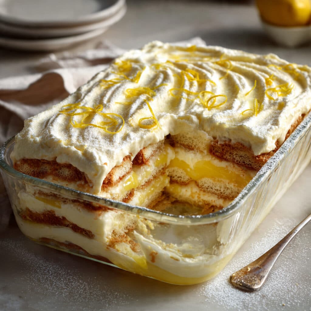 Lemon Tiramisu with Lemon Curd