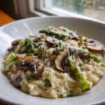 Mushroom and Asparagus Risotto