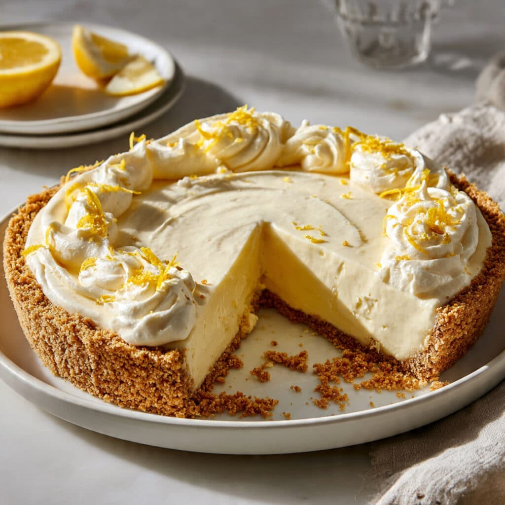 No Bake Lemon Icebox Pie