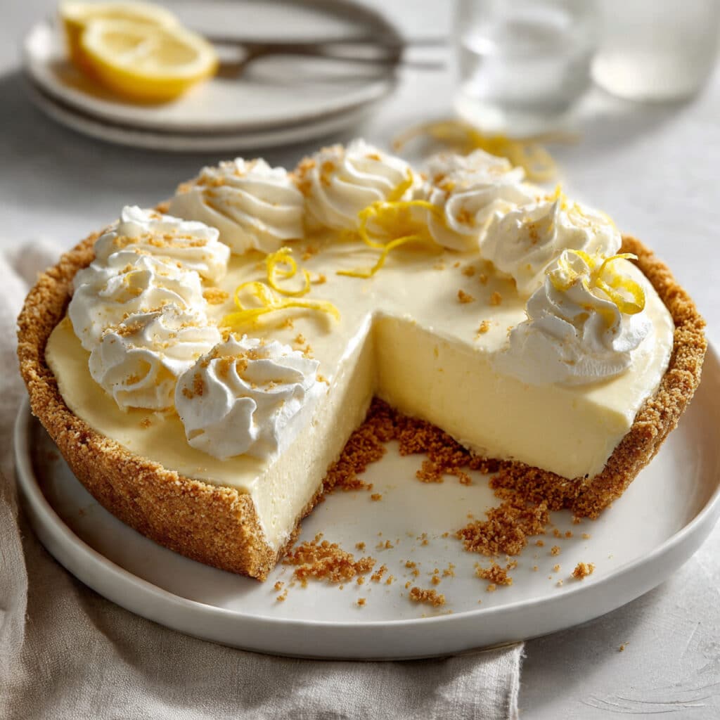 No Bake Lemon Icebox Pie
