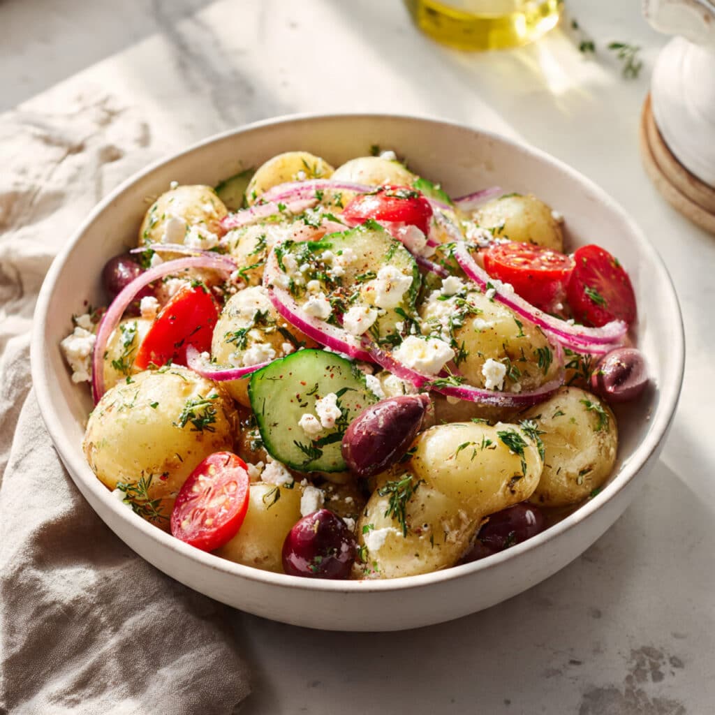 Olive Greek Potato Salad Bowl