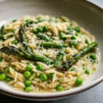 Orzo with Asparagus and Peas