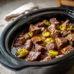 Slow Cooker Mississippi Steak Bites