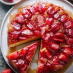 Strawberry Rhubarb Upside Down Cake