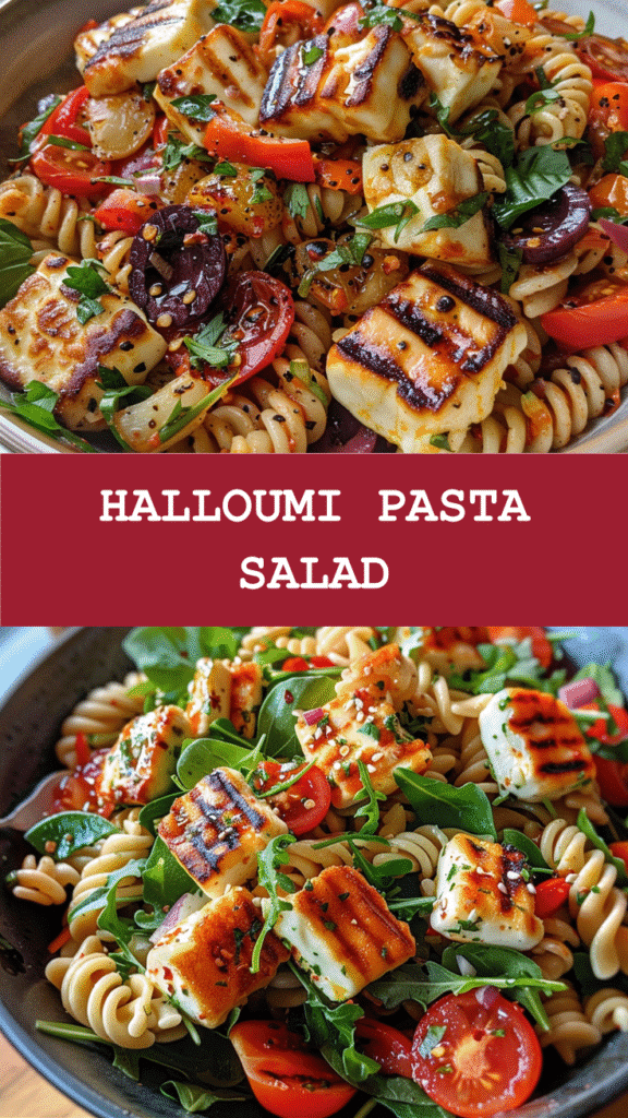 Halloumi Pasta Salad