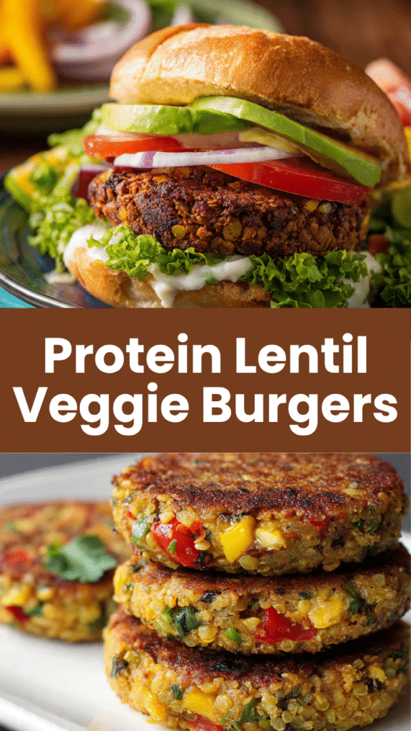 Lentil Veggie Burgers