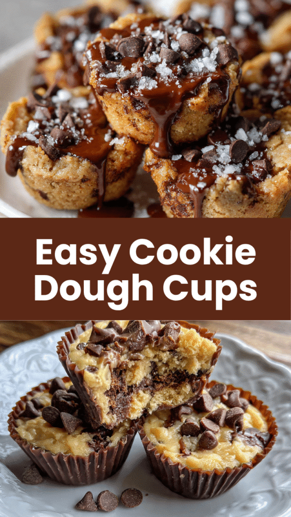 Chocolate Chip Cookie Dough Cups