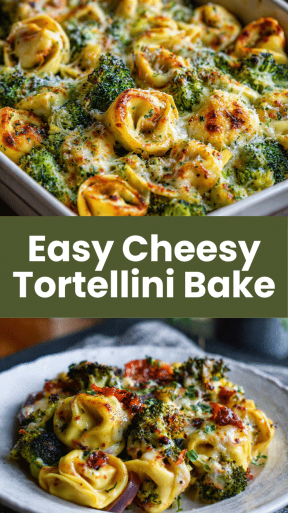 Easy Cheesy Tortellini Bake
