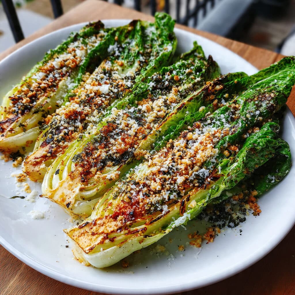 Grilled Romaine Caesar Salad