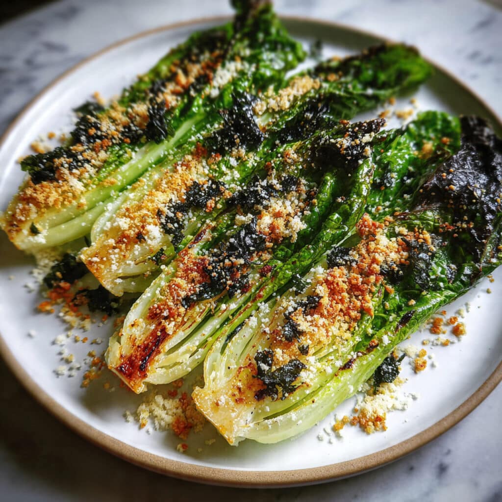 Grilled Romaine Caesar Salad