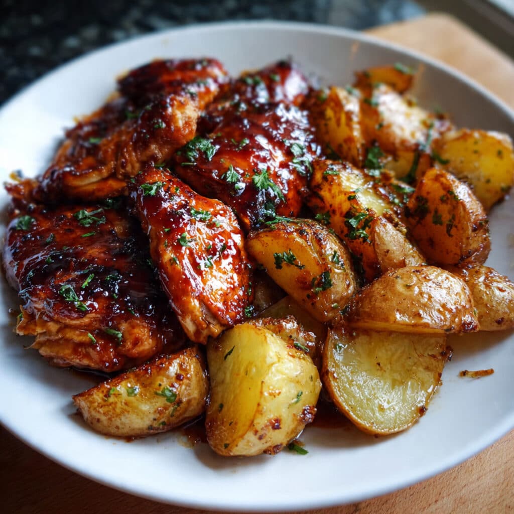 Honey BBQ Chicken Potatoes