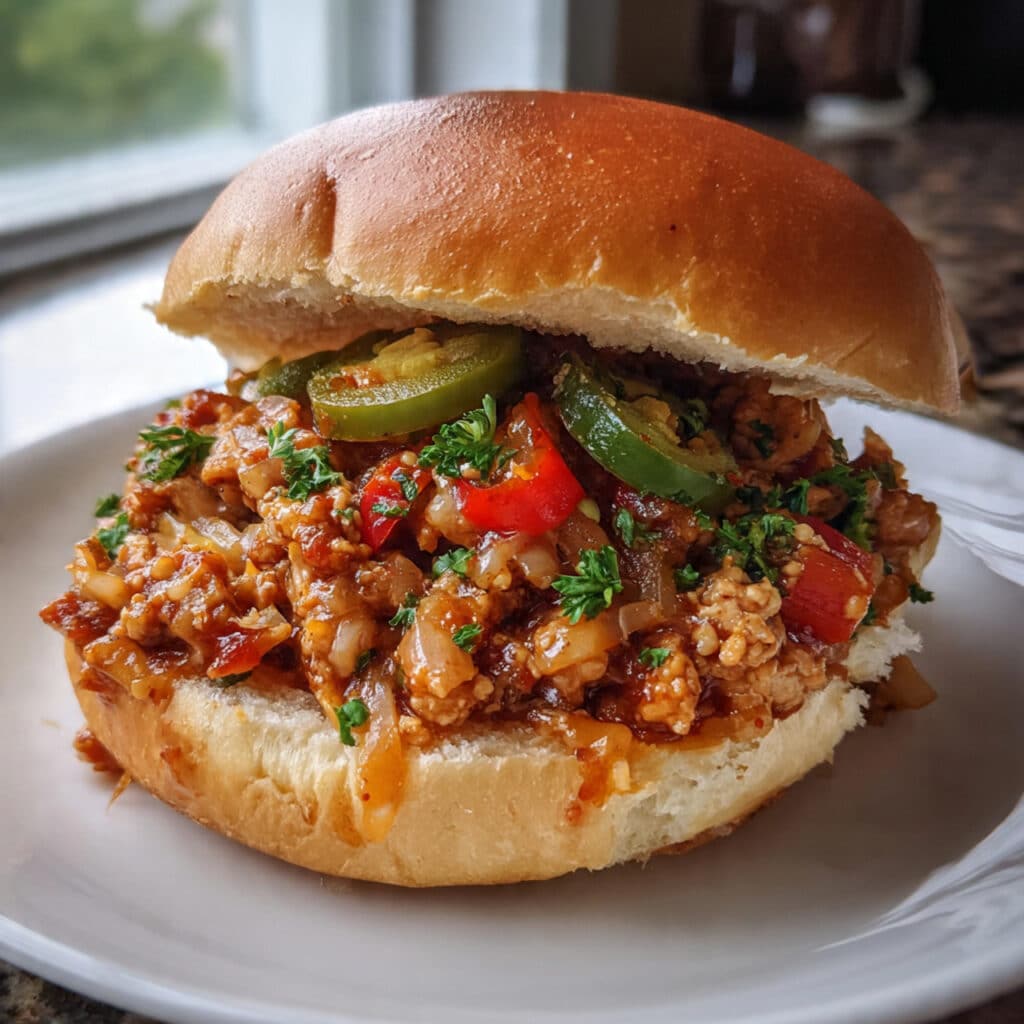 Cajun Chicken Sloppy Joes
