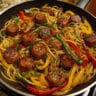 Honey Garlic Sausage Pasta Skillet