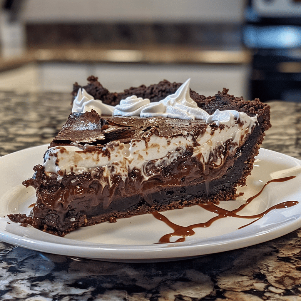 Mississippi Mud Brownie Pie