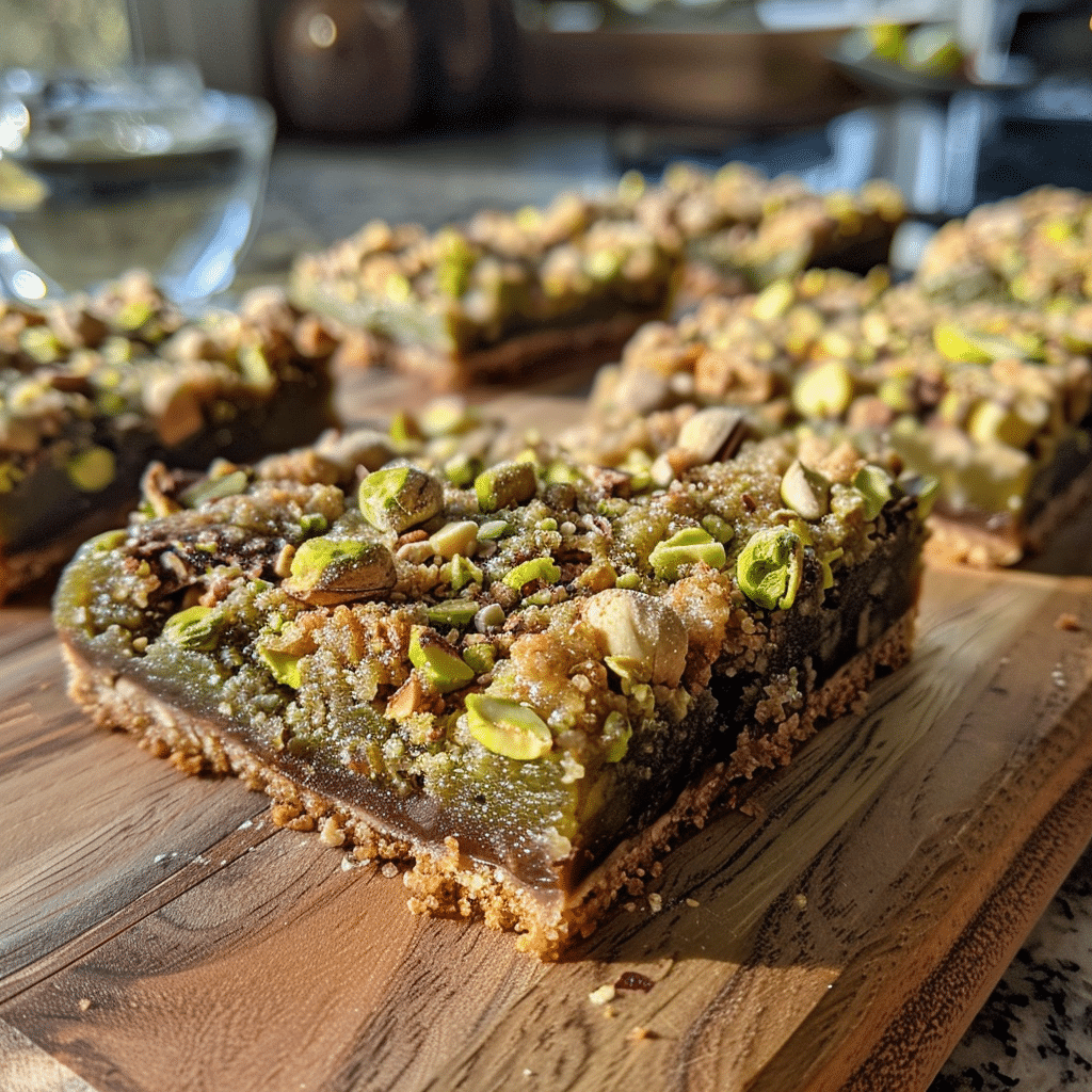 Pistachio Dream Bars Recipe with Creamy Layers