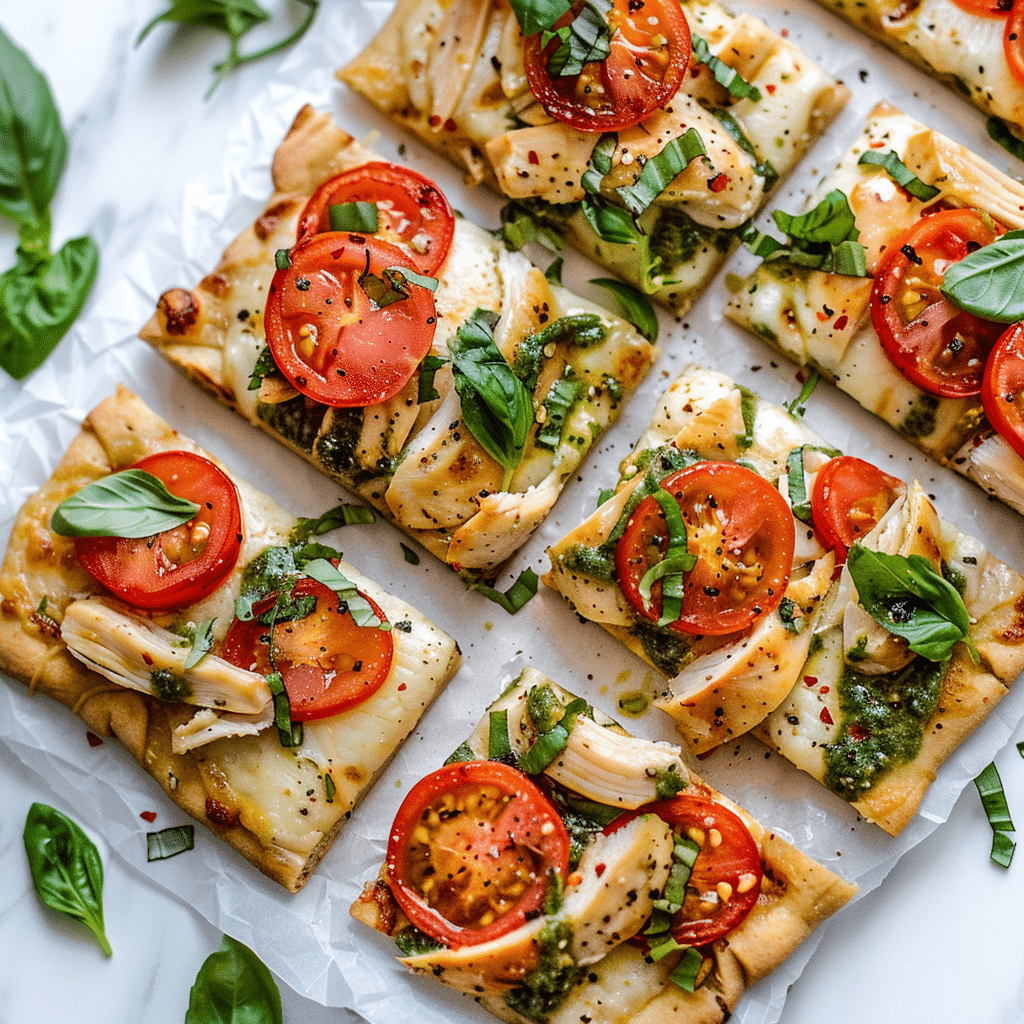 Chicken Caprese Flatbread