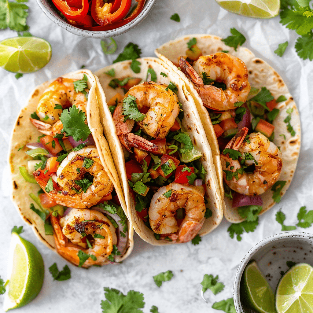 Cilantro Lime Shrimp Tacos