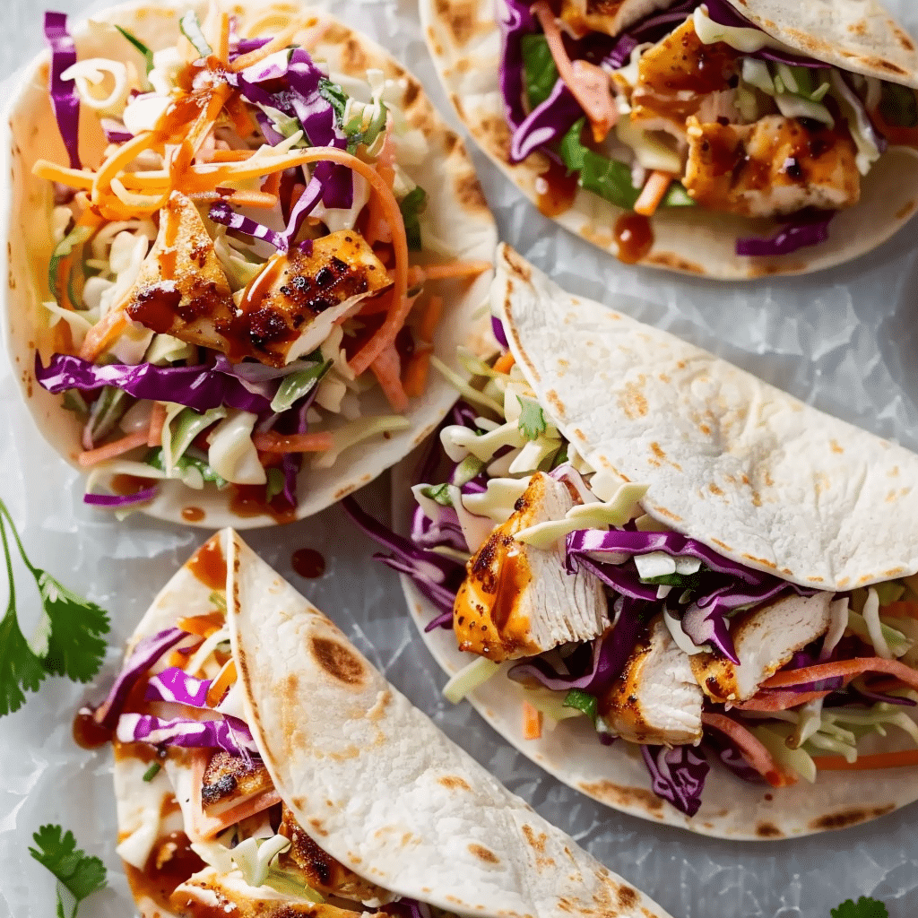 BBQ Chicken Coleslaw Wraps: Quick and Delicious Treat