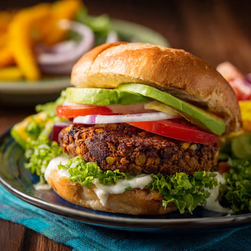 Lentil Veggie Burgers