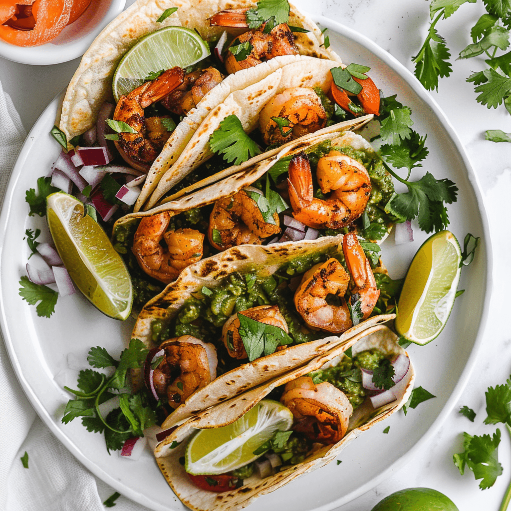 Cilantro Lime Shrimp Tacos
