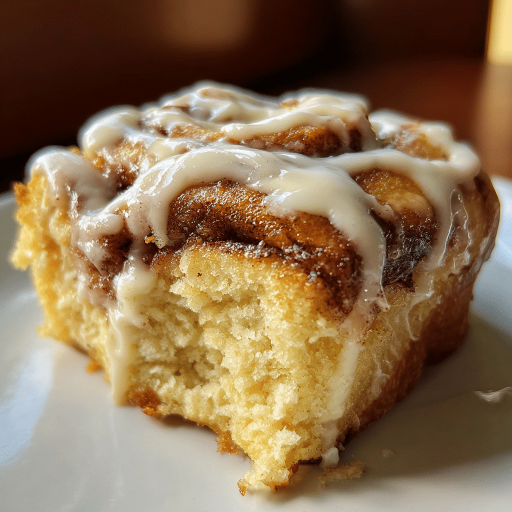 Cinnamon roll cake