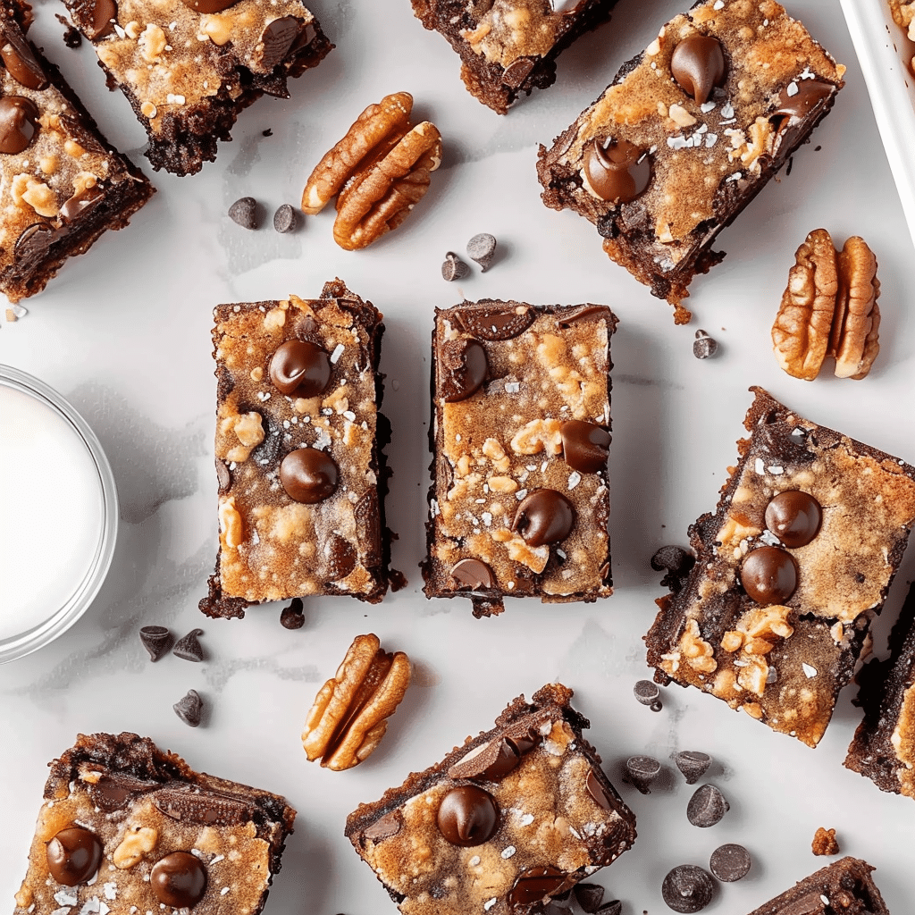 German Chocolate Cookie Bars