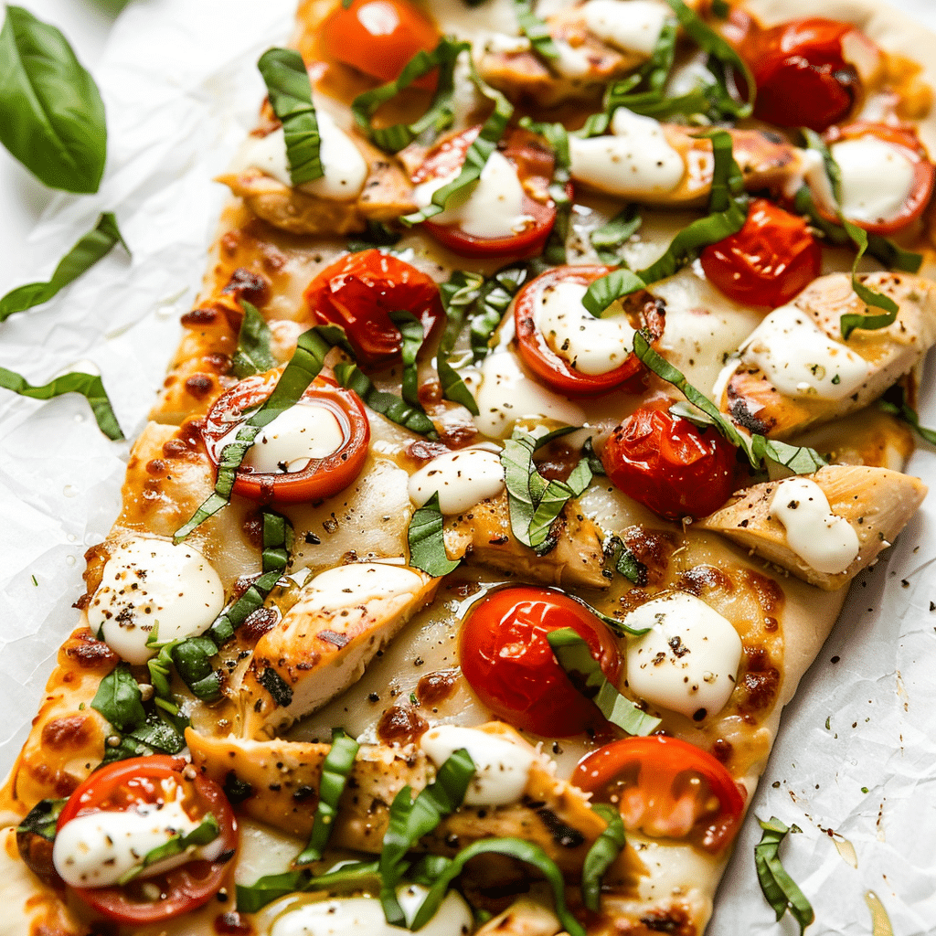 Chicken Caprese Flatbread