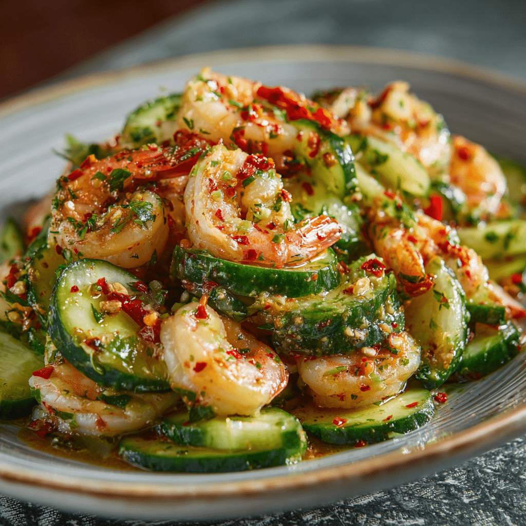 Cucumber Shrimp Salad