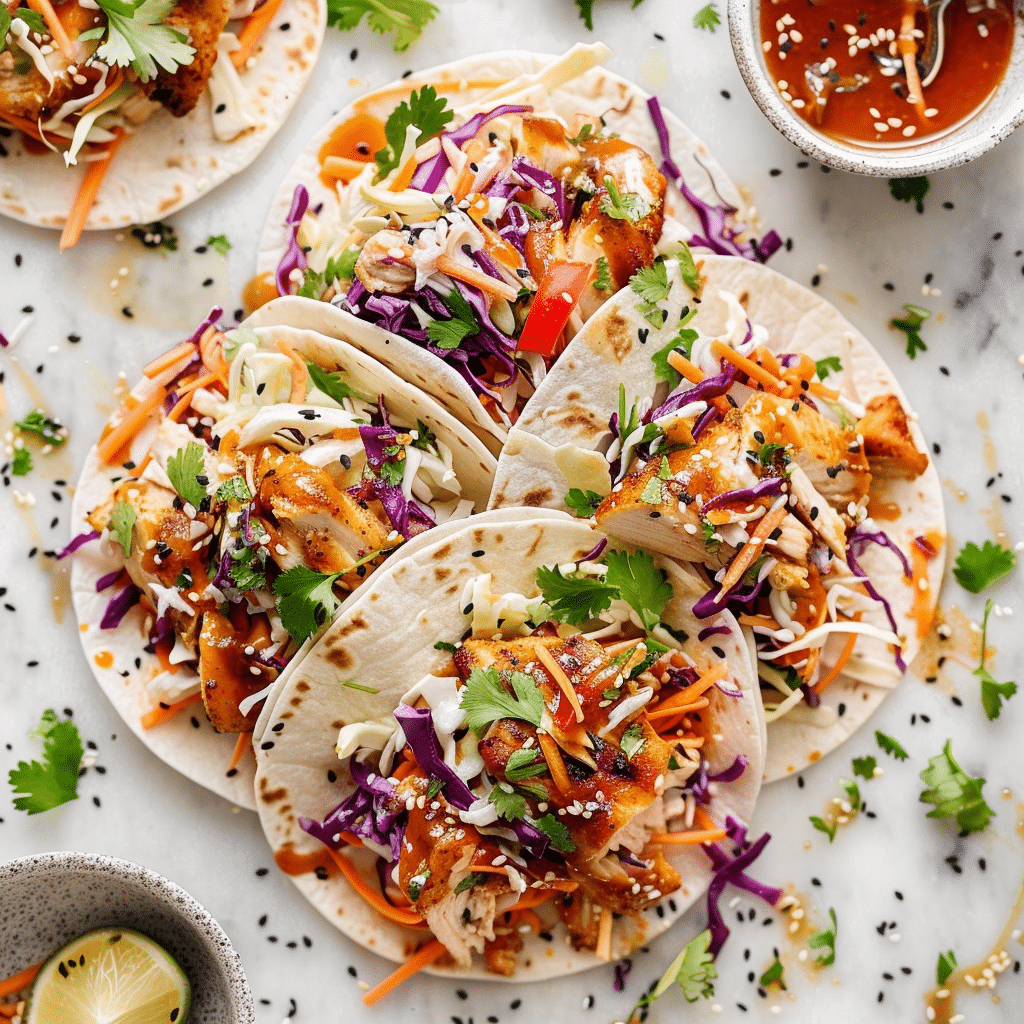 Smoky BBQ Chicken Coleslaw Wraps